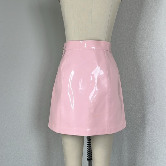 Emilio Pucci Patent Leather Mini Skirt Pink - Picture 7 of 15